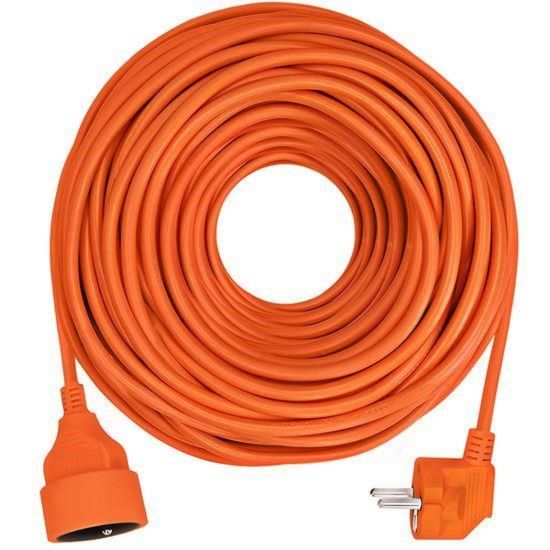 Obrázek Solight prodlužovací přívod - spojka, 1 zásuvka, 40 m, 3 x 1, 5mm2, oranžová