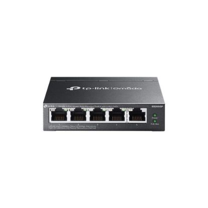 Obrázek TP- Link OMADA switch ES205GP (5xGbE, 4xPoE+, 65 W, fanless)