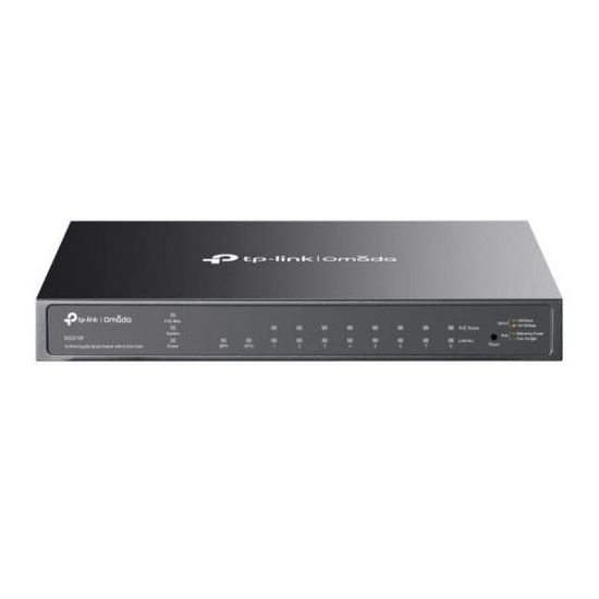 Obrázek TP- Link OMADA switch SG2210P (8xGbE, 2xSFP, 8x PoE+, 61 W, fanless)