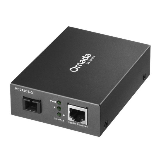 Obrázek TP- Link OMADA MC212CS- 2 WDM media konvertor (1xGbE, 1x simplex SC/ UPC, SM, 1310/ 1550nm, 2km)