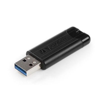 Obrázek VERBATIM Flash Disk PinStripe USB 3.0, 32 GB - černá