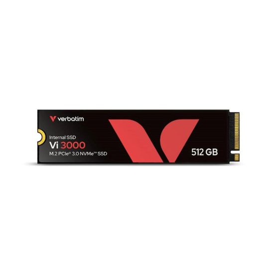 Obrázek VERBATIM SSD Vi3000 Internal PCIe NVMe M.2 SSD 512 GB , W 2500/ R 3300 MB/ s