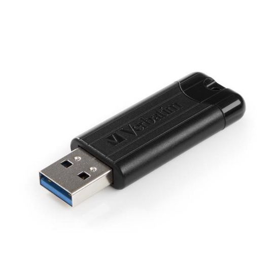 Obrázek VERBATIM Flash Disk 64 GB PinStripe USB 3.0, černá
