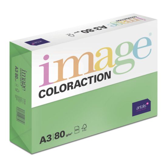 Obrázek Antalis Papír Image Coloraction Dublin - tmavě zelená (DG47) A3 (80g/ 500ks)