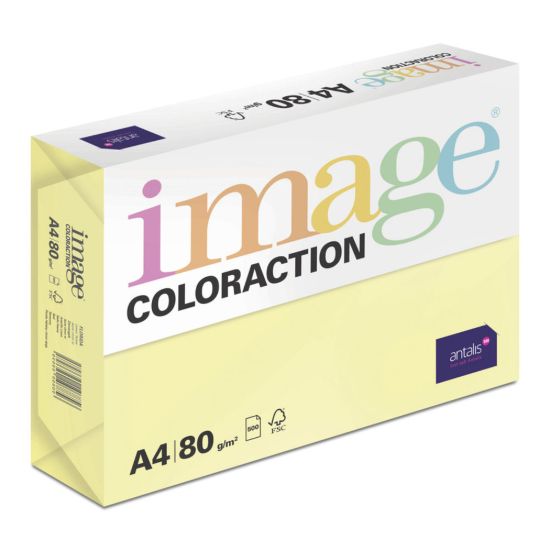 Obrázek Antalis Papír Image Coloraction Florida - citrónově žlutá (ZG34) A4 (80g/ 500ks)