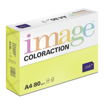 Obrázek Antalis Papír Image Coloraction Ibiza - reflexní žlutá (NeoGb) A4 (80g/ 500ks)