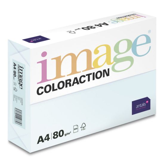 Obrázek Antalis Papír Image Coloraction Lagoon - pastelově světle modrá (BL29) A4 (80g/ 500ks)