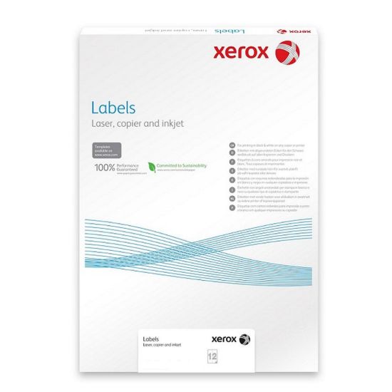 Obrázek Plastový samolepicí materiál Xerox PNT Label - Matt White A3 (236g/ 50 listů, A3)
