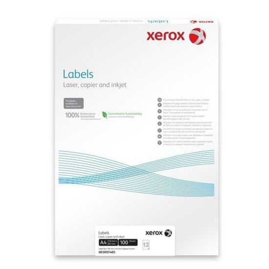 Obrázek Xerox Papír samolepící štítky - Labels 8UP 105 x 71 (100 listů, A4)