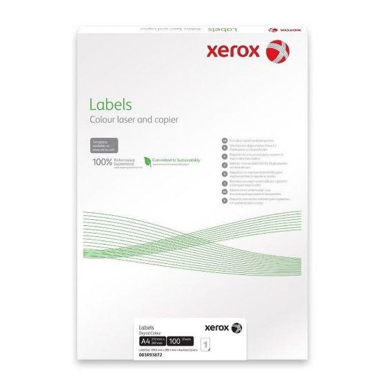 Obrázek Xerox Papír štítky - barevný digitální tisk - Colotech Label (250 listů, SRA3)