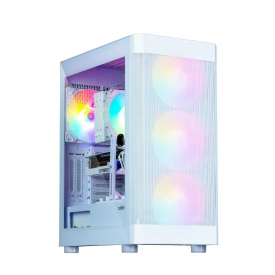 Obrázek ZALMAN case I4 TG, Mid Tower, ATX, 2xUSB 3.0, 1xUSB 2.0, 4x 120mm RGB Fan, bílá