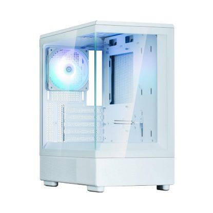 Obrázek ZALMAN case P10, Mini Tower, mATX, 1xUSB 3.0, 1xUSB- C, 1x 120mm ARGB Fan, bílá