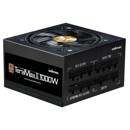 Obrázek ZALMAN zdroj TeraMax II, 1000 W, 120mm, 80Plus Gold, Plně Modulární, ATX 3.0, černá