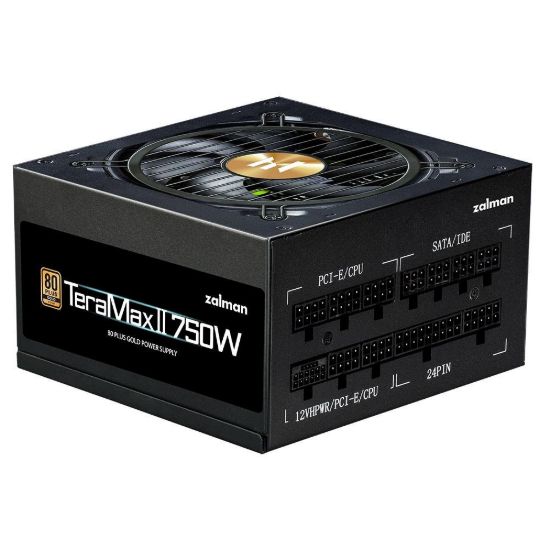 Obrázek ZALMAN zdroj TeraMax II, 750 W, 120mm, 80Plus Gold, Plně Modulární, ATX 3.0, černá