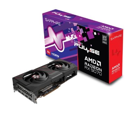 Obrázek VGA SAPPHIRE PULSE AMD Radeon RX 9070 16GB (Pošk. obal)