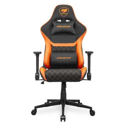Obrázek COUGAR herní židle ARMOR ONE V2 F (Tkaná látka) - černá/oranžová
