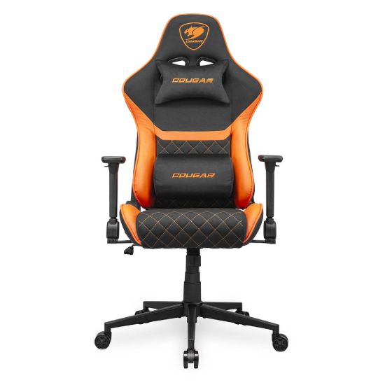 Obrázek COUGAR herní židle ARMOR ONE V2 F (Tkaná látka) - černá/oranžová