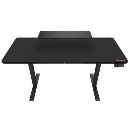 Obrázek COUGAR stůl E-STAR 140 electric 1400 x 600 x 15, 720-1170mm, carbon design, monitor stand, pad, paměť nastavení 2 módy
