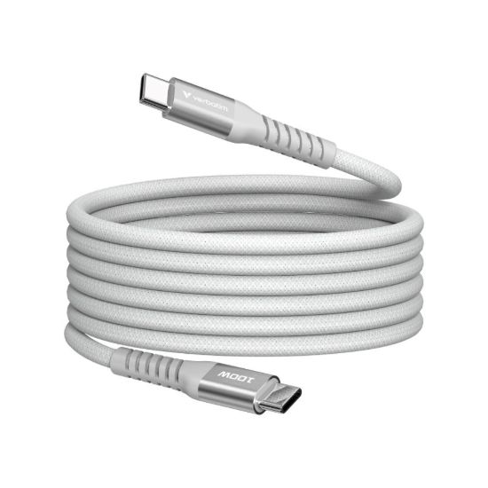 Obrázek VERBATIM Kabel USB- C Sync & Charge, 100 W, Magnetický, 120cm, šedá