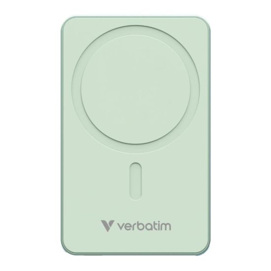 Obrázek VERBATIM Powerbanka Charge 'n' Go Essentials, Magnetická, 10000 mAh, USB- C, Zelená