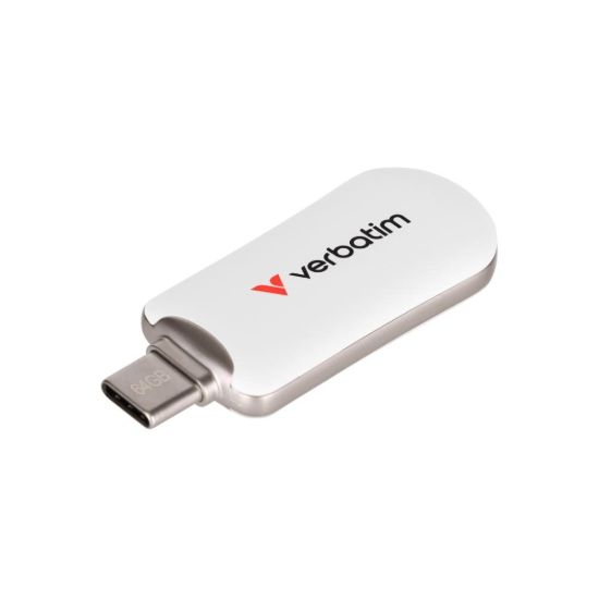 Obrázek VERBATIM Flash Disk 64 GB Plectra USB- C 3.0, bílá