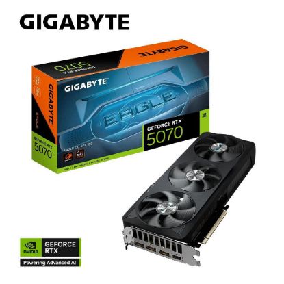 Obrázek GIGABYTE VGA NVIDIA GeForce RTX 5070 EAGLE OC 12G, 12G GDDR7, 3xDP, 1xHDMI