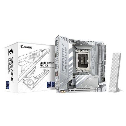 Obrázek GIGABYTE MB Sc LGA1851 B860I AORUS PRO ICE, Intel B860, 2xDDR5, 1xThunderbolt, 1xDP, 1xHDMI, WiFi, Mini- ITX