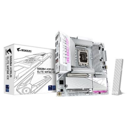 Obrázek GIGABYTE MB Sc LGA1851 B860M AORUS ELITE WIFI6E ICE, Intel B860, 4xDDR5, 1xUSB4, 1xDP, 1xHDMI, WiFi, mATX