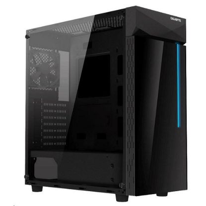 Obrázek GIGABYTE case GB- C200G, RGB Lighting, bez zdroje, transparentní bok, Mid tower