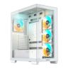 Obrázek GIGABYTE case GB- C500PI ST, Mid tower, 1xUSB- C 3.2, 2xUSB 3.0, 4x 120mm ARGB Fan, bílá