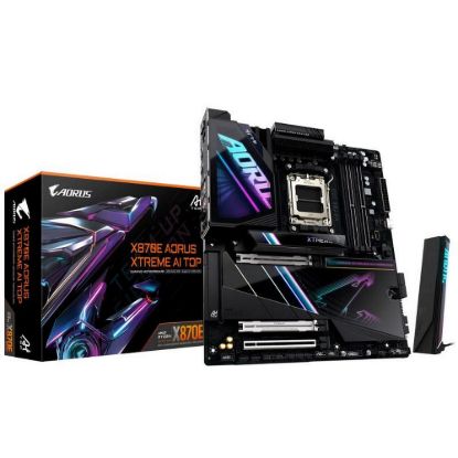 Obrázek GIGABYTE MB Sc AM5 X870E A XTREME AI TOP, AMD X870, 4xDDR5, 2xHDMI, 2xUSB4, WiFi, EATX