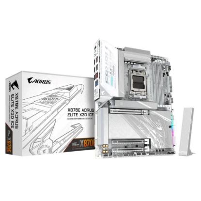 Obrázek GIGABYTE MB Sc AM5 X870E A PRO X ICE, AMD X870E, 4xDDR5, 2x USB- C, 2xHDMI, ATX