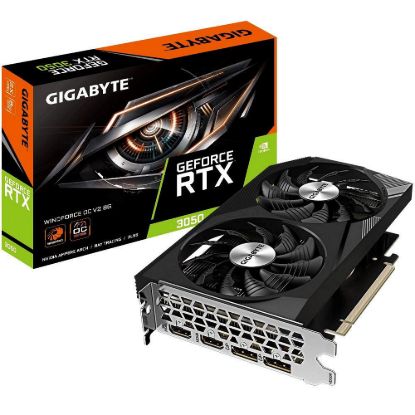 Obrázek GIGABYTE VGA NVIDIA GeForce RTX 3050 WINDFORCE OC 8G V2, 8 GB GDDR6, 2xDP, 2xHDMI