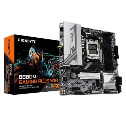 Obrázek GIGABYTE MB Sc AM5 B650M GAMING PLUS WF, AMD B650, 4xDDR5, 2xDP, 1xHDMI, WiFi, mATX