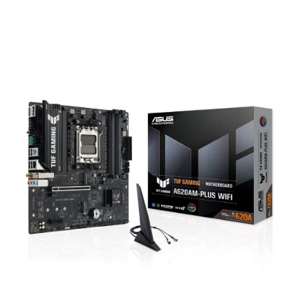 Obrázek ASUS MB Sc AM5 TUF GAMING A620AM- PLUS WIFI, 4xDDR5, 2xDP, 1xHDMI, mATX