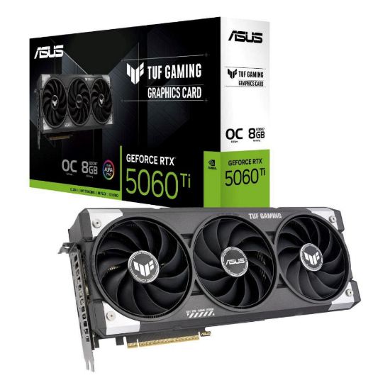 Obrázek ASUS VGA NVIDIA GeForce RTX 5060 Ti TUF GAMING OC 8G, 8 GB GDDR7, 3xDP, 1xHDMI