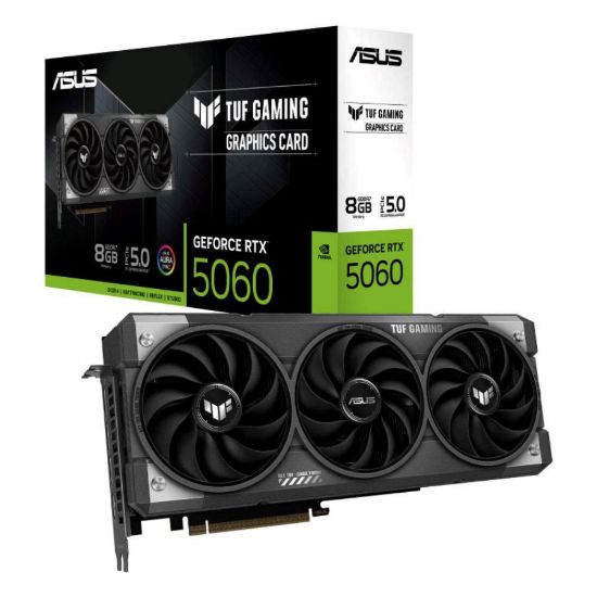 Obrázek ASUS VGA NVIDIA GeForce RTX 5060 TUF GAMING 8 GB, 8 GB GDDR7, 3xDP, 1xHDMI