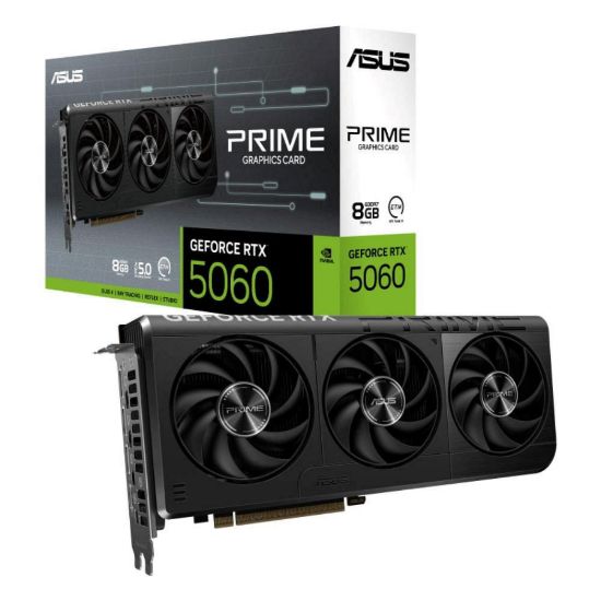 Obrázek ASUS VGA NVIDIA GeForce RTX 5060 PRIME 8 GB, 8 GB GDDR7, 3xDP, 1xHDMI