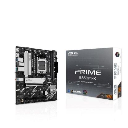 Obrázek ASUS MB Sc AM5 PRIME B850M- K, AMD B850, 2xDDR5, 1xDP, 1xHDMI, mATX
