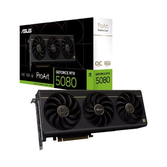 Obrázek ASUS VGA NVIDIA GeForce RTX 5080 ProArt 16 GB OC, RTX 5080, 16B DDR7, 2xDP, 1xHDMI, 1xUSB- C