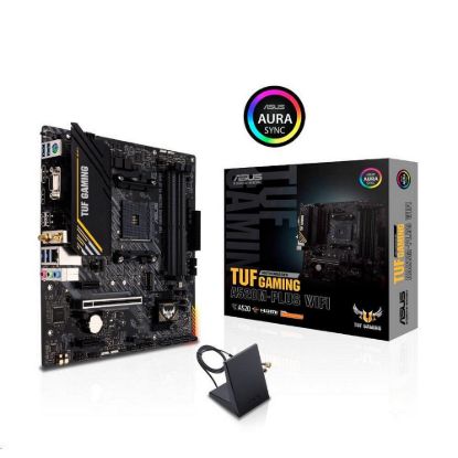 Obrázek ASUS MB Sc AM4 TUF GAMING A520M- PLUS WIFI, AMD A520, 4xDDR4, 1xDP, 1xHDMI, VGA, WI- FI, mATX