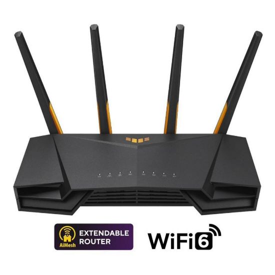 Obrázek ASUS TUF- AX3000 V2 (AX3000) WiFi 6 Extendable Gaming Router, 2.5G port, AiMesh, 4G/ 5G Mobile Tethering