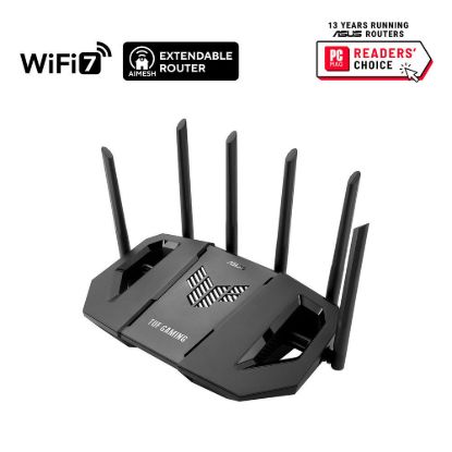 Obrázek ASUS Herní Router TUF- BE9400 3- pásmový WiFi7 Router, 1x WAN, 3x LAN, AiMesh