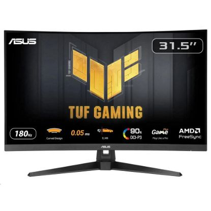 Obrázek ASUS LCD TUF Gaming VG32 WQ3B, 31.5" 2560 x 1440, 180 Hz, 1 ms, 350 nits, Curved, FF, Repro, DP, HDMI, Audio, Vesa…